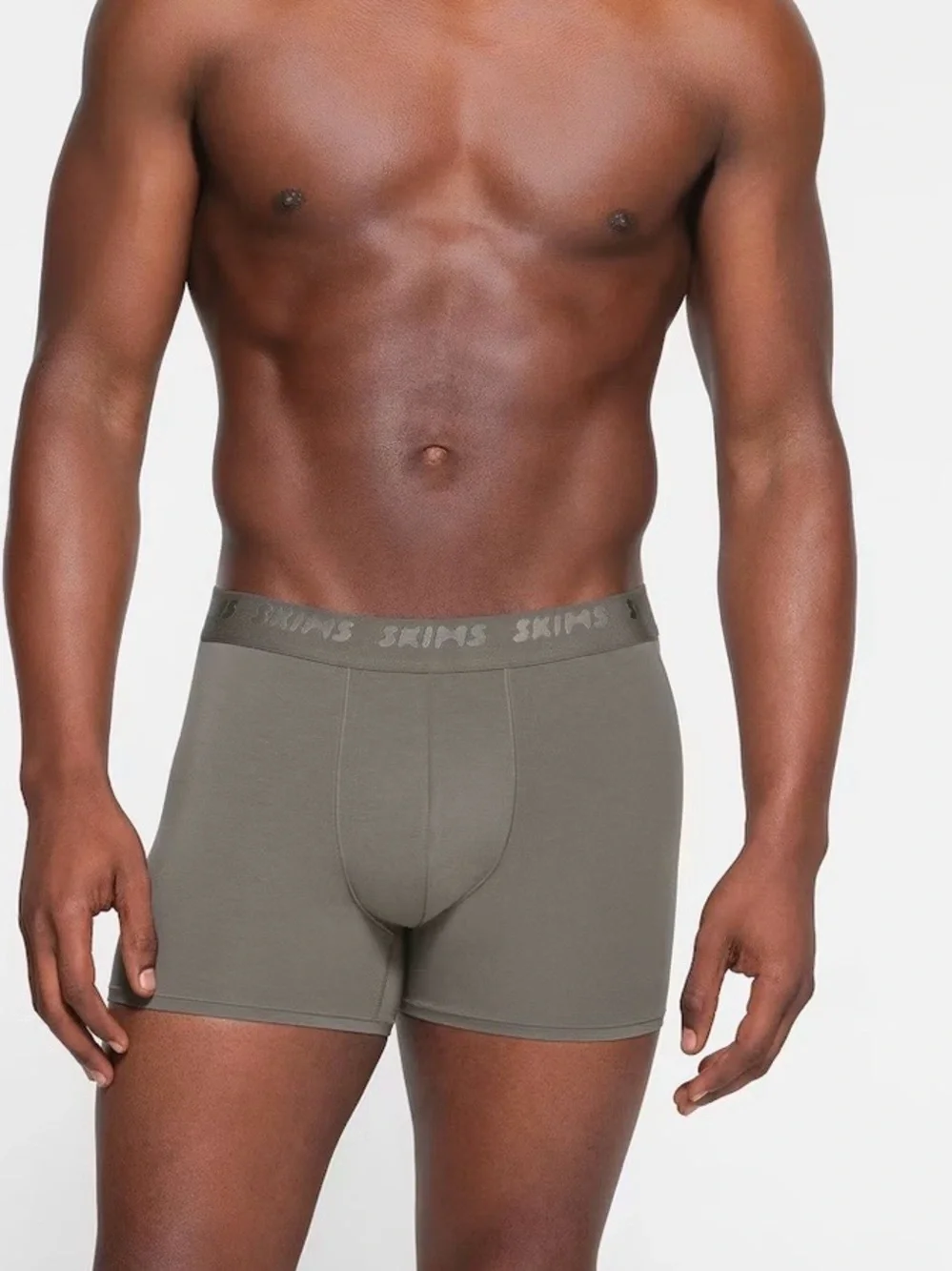 2 SKIMS Men's Black Stretch Boxer Briefs Black and Gray